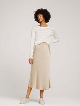 Gestreifter Strickpullover mit Lyocell - Frauen - white sand stripe Gestreifter Strickpullover mit Lyocell - Frauen - white sand stripe - 3 - Mine to five