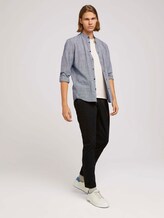 Hemd mit Rundhalsausschnitt - Männer - navy white slub mini vichy Hemd mit Rundhalsausschnitt - Männer - navy white slub mini vichy - 3 - TOM TAILOR Denim