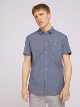 gemustertes Hemd aus Bio-Baumwolle - Männer - navy small element print gemustertes Hemd aus Bio-Baumwolle - Männer - navy small element print - 1 - TOM TAILOR Denim