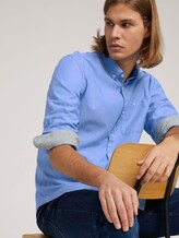 strukturiertes Hemd - Männer - light blue white structure strukturiertes Hemd - Männer - light blue white structure - 5 - TOM TAILOR Denim
