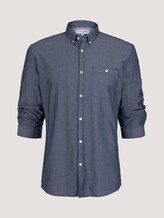 strukturiertes Hemd - Männer - navy white dobby structure strukturiertes Hemd - Männer - navy white dobby structure - 7 - TOM TAILOR Denim