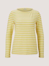 gestreiftes Langarmshirt - Frauen - yellow offwhite stripe gestreiftes Langarmshirt - Frauen - yellow offwhite stripe - 7 - TOM TAILOR