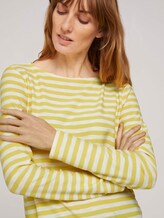 gestreiftes Langarmshirt - Frauen - yellow offwhite stripe gestreiftes Langarmshirt - Frauen - yellow offwhite stripe - 9 - TOM TAILOR