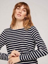 gestreiftes Langarmshirt - Frauen - navy offwhite stripe gestreiftes Langarmshirt - Frauen - navy offwhite stripe - 9 - TOM TAILOR