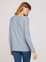 gestreiftes Langarmshirt - Frauen - blue offwhite stripe gestreiftes Langarmshirt - Frauen - blue offwhite stripe - 2 - TOM TAILOR