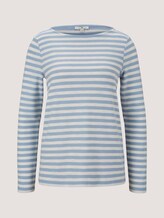gestreiftes Langarmshirt - Frauen - blue offwhite stripe gestreiftes Langarmshirt - Frauen - blue offwhite stripe - 7 - TOM TAILOR