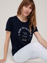 T-Shirt mit Bio-Baumwolle - Frauen - Sky Captain Blue T-Shirt mit Bio-Baumwolle - Frauen - Sky Captain Blue - 5 - TOM TAILOR