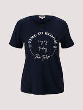 T-Shirt mit Bio-Baumwolle - Frauen - Sky Captain Blue T-Shirt mit Bio-Baumwolle - Frauen - Sky Captain Blue - 7 - TOM TAILOR