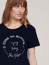 T-Shirt mit Bio-Baumwolle - Frauen - Sky Captain Blue T-Shirt mit Bio-Baumwolle - Frauen - Sky Captain Blue - 9 - TOM TAILOR