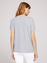 T-Shirt mit Bio-Baumwolle - Frauen - comfort grey melange T-Shirt mit Bio-Baumwolle - Frauen - comfort grey melange - 2 - TOM TAILOR