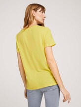 T-Shirt mit Bio-Baumwolle - Frauen - smooth yellow T-Shirt mit Bio-Baumwolle - Frauen - smooth yellow - 2 - TOM TAILOR