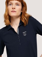 Poloshirt mit Bio-Baumwolle - Frauen - Sky Captain Blue Poloshirt mit Bio-Baumwolle - Frauen - Sky Captain Blue - 9 - TOM TAILOR