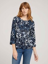 Sweatshirt mit Blumenmuster - Frauen - navy bigger flower design Sweatshirt mit Blumenmuster - Frauen - navy bigger flower design - 1 - TOM TAILOR