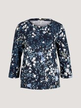 Sweatshirt mit Blumenmuster - Frauen - navy bigger flower design Sweatshirt mit Blumenmuster - Frauen - navy bigger flower design - 7 - TOM TAILOR