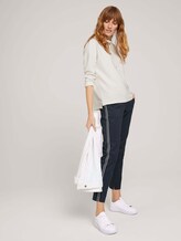 Sweatshirt mit Ottomanstruktur - Frauen - Whisper White Sweatshirt mit Ottomanstruktur - Frauen - Whisper White - 3 - TOM TAILOR