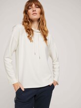 Sweatshirt mit Ottomanstruktur - Frauen - Whisper White Sweatshirt mit Ottomanstruktur - Frauen - Whisper White - 5 - TOM TAILOR