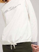 Sweatshirt mit Bio-Baumwolle - Frauen - Whisper White Sweatshirt mit Bio-Baumwolle - Frauen - Whisper White - 9 - TOM TAILOR