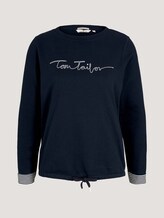 Sweatshirt mit Bio-Baumwolle - Frauen - Sky Captain Blue Sweatshirt mit Bio-Baumwolle - Frauen - Sky Captain Blue - 7 - TOM TAILOR