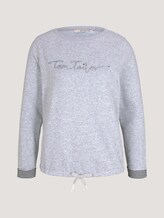 Sweatshirt mit Bio-Baumwolle - Frauen - comfort grey melange Sweatshirt mit Bio-Baumwolle - Frauen - comfort grey melange - 7 - TOM TAILOR