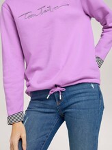 Sweatshirt mit Bio-Baumwolle - Frauen - heather lilac Sweatshirt mit Bio-Baumwolle - Frauen - heather lilac - 9 - TOM TAILOR