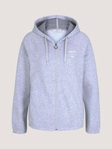 Sweatjacke mit Bio-Baumwolle - Frauen - comfort grey melange Sweatjacke mit Bio-Baumwolle - Frauen - comfort grey melange - 7 - TOM TAILOR