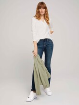 Langarmshirt mit Henleyausschnitt - Frauen - Whisper White Langarmshirt mit Henleyausschnitt - Frauen - Whisper White - 3 - TOM TAILOR