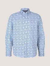 gemustertes Hemd - Männer - white base blue shades design gemustertes Hemd - Männer - white base blue shades design - 7 - TOM TAILOR