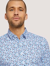 gemustertes Hemd - Männer - white base blue shades design gemustertes Hemd - Männer - white base blue shades design - 9 - TOM TAILOR