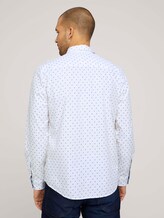 gemustertes Hemd - Männer - white base blue element design gemustertes Hemd - Männer - white base blue element design - 2 - TOM TAILOR