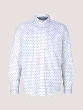 gemustertes Hemd - Männer - white base blue element design gemustertes Hemd - Männer - white base blue element design - 7 - TOM TAILOR