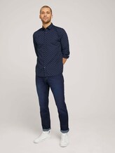 gemustertes Hemd - Männer - navy base white element design gemustertes Hemd - Männer - navy base white element design - 3 - TOM TAILOR
