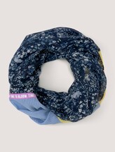gemusterter Schlauchschal - Frauen - navy yellow flower design gemusterter Schlauchschal - Frauen - navy yellow flower design - 7 - TOM TAILOR