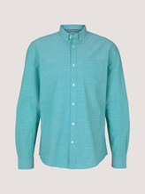 gemustertes Hemd mit Bio-Baumwolle - Männer - green white element design gemustertes Hemd mit Bio-Baumwolle - Männer - green white element design - 7 - TOM TAILOR