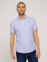 kurzärmliges Hemd - Männer - white navy structure kurzärmliges Hemd - Männer - white navy structure - 1 - TOM TAILOR