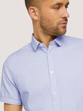 kurzärmliges Hemd - Männer - white navy structure kurzärmliges Hemd - Männer - white navy structure - 9 - TOM TAILOR