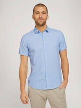 kurzärmliges Hemd - Männer - light blue white structure kurzärmliges Hemd - Männer - light blue white structure - 1 - TOM TAILOR