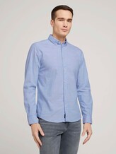 Hemd mit Bio-Baumwolle - Männer - light blue chambray Hemd mit Bio-Baumwolle - Männer - light blue chambray - 1 - TOM TAILOR