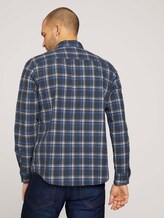 kariertes Hemd - Männer - navy space yarn check kariertes Hemd - Männer - navy space yarn check - 2 - TOM TAILOR
