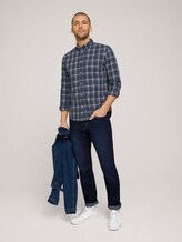 kariertes Hemd - Männer - navy space yarn check kariertes Hemd - Männer - navy space yarn check - 3 - TOM TAILOR