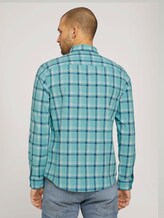 kariertes Hemd - Männer - green space yarn check kariertes Hemd - Männer - green space yarn check - 2 - TOM TAILOR
