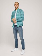 kariertes Hemd - Männer - green space yarn check kariertes Hemd - Männer - green space yarn check - 3 - TOM TAILOR