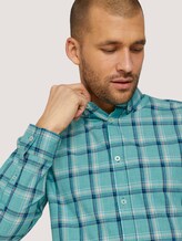 kariertes Hemd - Männer - green space yarn check kariertes Hemd - Männer - green space yarn check - 9 - TOM TAILOR