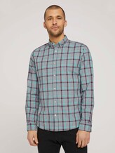 kariertes Hemd - Männer - off white space yarn check kariertes Hemd - Männer - off white space yarn check - 1 - TOM TAILOR