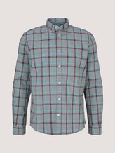 kariertes Hemd - Männer - off white space yarn check kariertes Hemd - Männer - off white space yarn check - 7 - TOM TAILOR