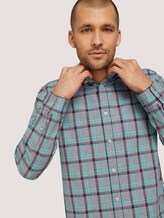 kariertes Hemd - Männer - off white space yarn check kariertes Hemd - Männer - off white space yarn check - 9 - TOM TAILOR