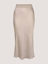 Satin Midirock - Frauen - linen beige Satin Midirock - Frauen - linen beige - 7 - Mine to five
