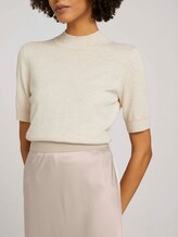 Satin Midirock - Frauen - linen beige Satin Midirock - Frauen - linen beige - 9 - Mine to five