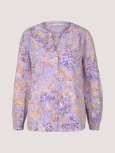 gemusterte Bluse mit Knopfleiste - Frauen - lilac yellow flower design gemusterte Bluse mit Knopfleiste - Frauen - lilac yellow flower design - 7 - TOM TAILOR