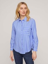 gestreifte Hemdbluse - Frauen - blue dobby stripe gestreifte Hemdbluse - Frauen - blue dobby stripe - 1 - TOM TAILOR