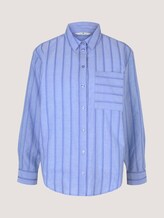 gestreifte Hemdbluse - Frauen - blue dobby stripe gestreifte Hemdbluse - Frauen - blue dobby stripe - 7 - TOM TAILOR